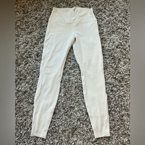 lululemon athletica Bone Ivory High-Rise Leggings 10